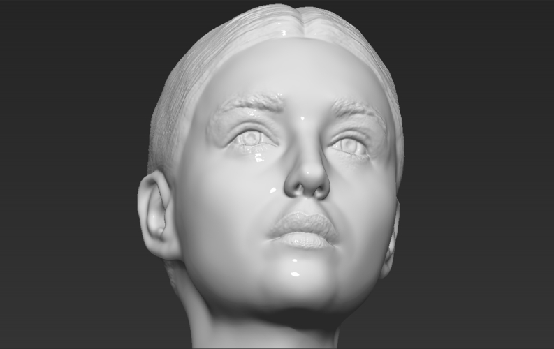 Monica Bellucci bust 3D printing ready stl obj formats 3D Print 273797