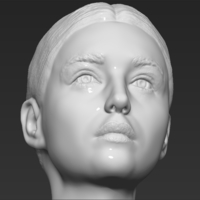 Monica Bellucci bust 3D printing ready stl obj formats - Thumbnail 14