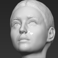 Monica Bellucci bust 3D printing ready stl obj formats - Thumbnail 15