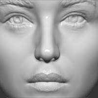 Monica Bellucci bust 3D printing ready stl obj formats - Thumbnail 16