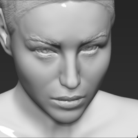 Monica Bellucci bust 3D printing ready stl obj formats - Thumbnail 17
