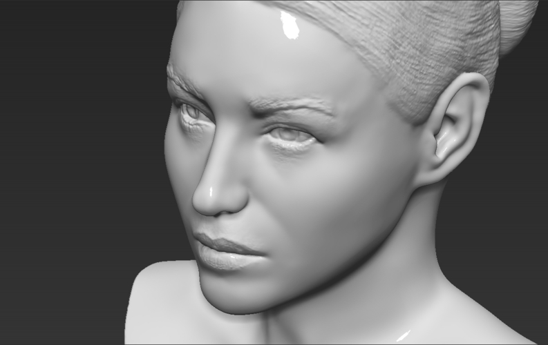 Monica Bellucci bust 3D printing ready stl obj formats 3D Print 273801