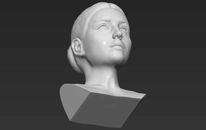 Monica Bellucci bust 3D printing ready stl obj formats 3D Print 273802
