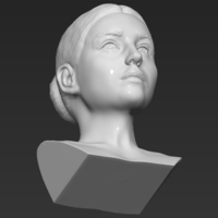 Monica Bellucci bust 3D printing ready stl obj formats - Thumbnail 19
