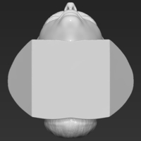 Monica Bellucci bust 3D printing ready stl obj formats - Thumbnail 21