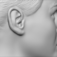 Monica Bellucci bust 3D printing ready stl obj formats - Thumbnail 22