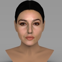 Small Monica Bellucci bust ready for full color 3D printing 3D Printing 273808