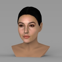 Monica Bellucci bust ready for full color 3D printing - Thumbnail 2