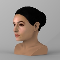 Monica Bellucci bust ready for full color 3D printing - Thumbnail 3