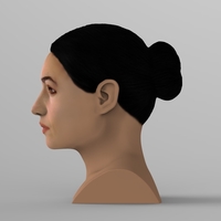 Monica Bellucci bust ready for full color 3D printing - Thumbnail 4