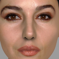 Monica Bellucci bust ready for full color 3D printing - Thumbnail 7