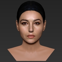 Monica Bellucci bust ready for full color 3D printing - Thumbnail 8