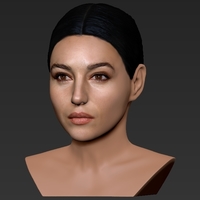 Monica Bellucci bust ready for full color 3D printing - Thumbnail 9