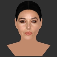 Monica Bellucci bust ready for full color 3D printing - Thumbnail 10
