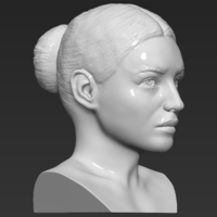 Monica Bellucci bust ready for full color 3D printing - Thumbnail 15
