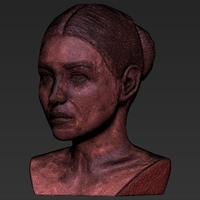 Monica Bellucci bust ready for full color 3D printing - Thumbnail 22