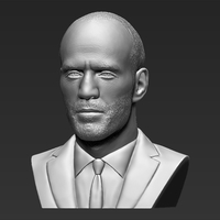 Jason Statham bust 3D printing ready stl obj formats - Thumbnail 2