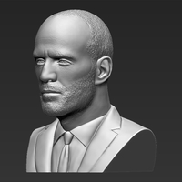 Jason Statham bust 3D printing ready stl obj formats - Thumbnail 3