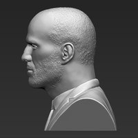 Jason Statham bust 3D printing ready stl obj formats - Thumbnail 4