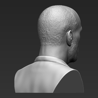 Jason Statham bust 3D printing ready stl obj formats - Thumbnail 7