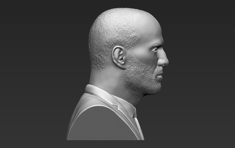 Jason Statham bust 3D printing ready stl obj formats 3D Print 273843