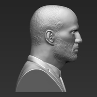 Jason Statham bust 3D printing ready stl obj formats - Thumbnail 8