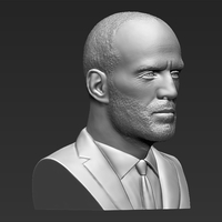 Jason Statham bust 3D printing ready stl obj formats - Thumbnail 9