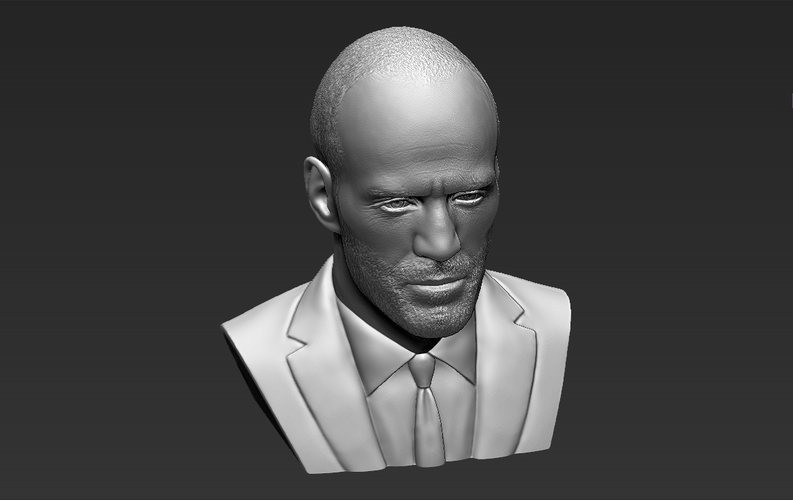 Jason Statham bust 3D printing ready stl obj formats 3D Print 273846