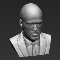 Jason Statham bust 3D printing ready stl obj formats - Thumbnail 11
