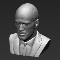 Jason Statham bust 3D printing ready stl obj formats - Thumbnail 12
