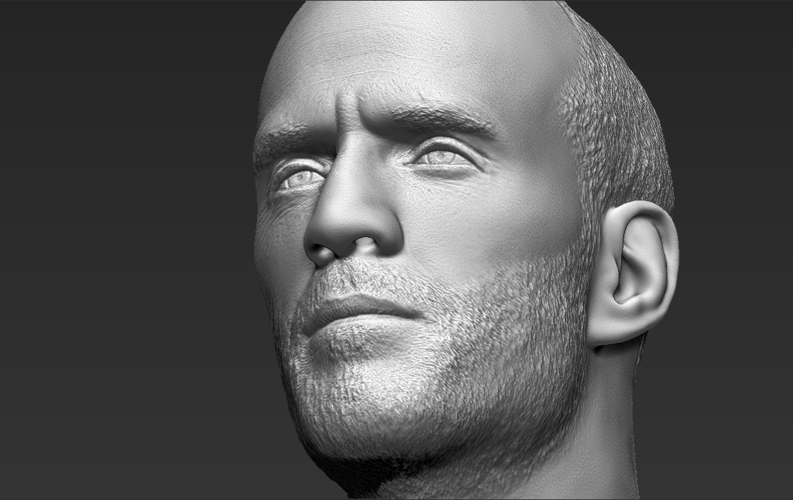 Jason Statham bust 3D printing ready stl obj formats 3D Print 273851