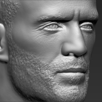 Jason Statham bust 3D printing ready stl obj formats - Thumbnail 18