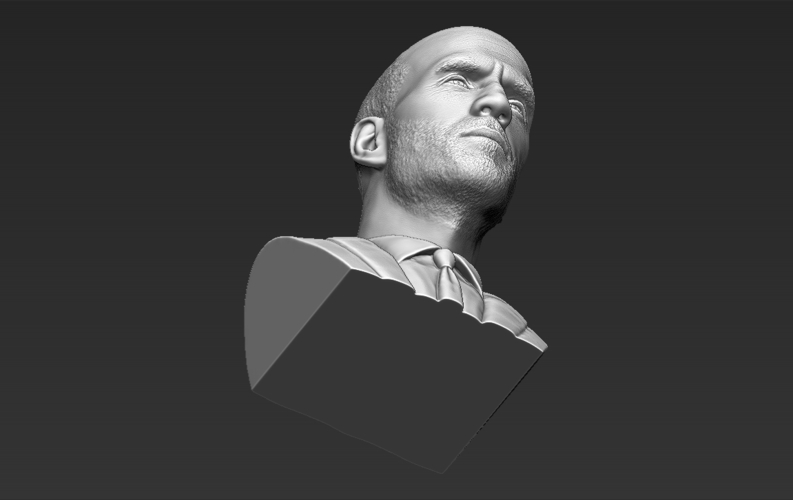 Jason Statham bust 3D printing ready stl obj formats 3D Print 273856