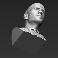 Jason Statham bust 3D printing ready stl obj formats - Thumbnail 21