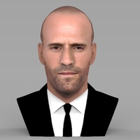 Small Jason Statham bust ready for full color 3D printing 3D Printing 273859
