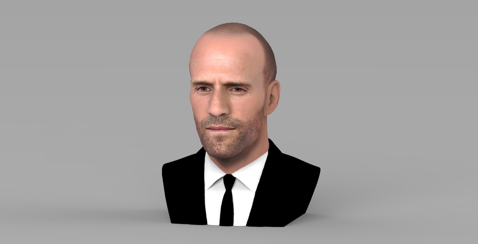 Jason Statham bust ready for full color 3D printing 3D Print 273860