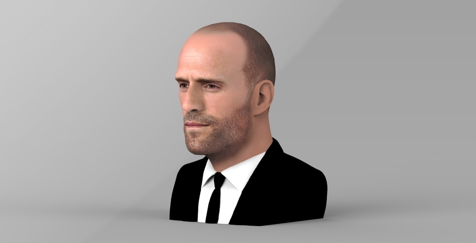 Jason Statham bust ready for full color 3D printing 3D Print 273861