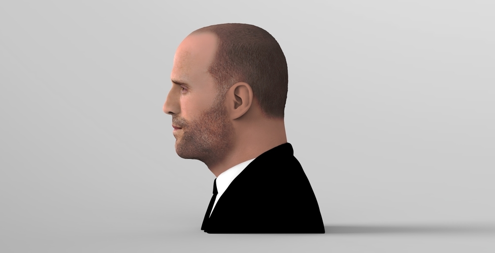 Jason Statham bust ready for full color 3D printing 3D Print 273862