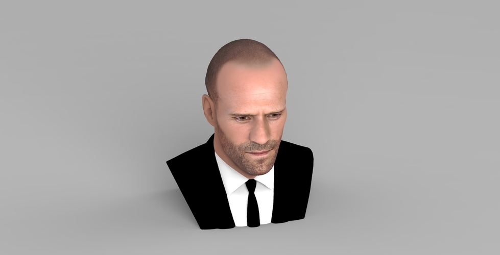 Jason Statham bust ready for full color 3D printing 3D Print 273864