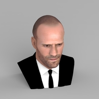 Jason Statham bust ready for full color 3D printing - Thumbnail 6