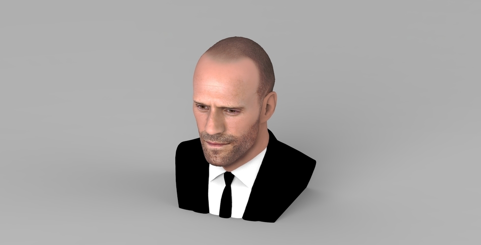 Jason Statham bust ready for full color 3D printing 3D Print 273865