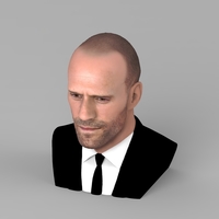 Jason Statham bust ready for full color 3D printing - Thumbnail 7