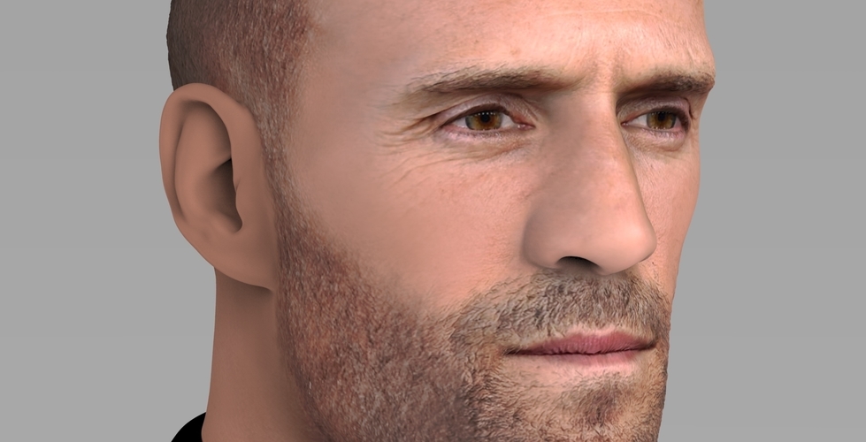 Jason Statham bust ready for full color 3D printing 3D Print 273867