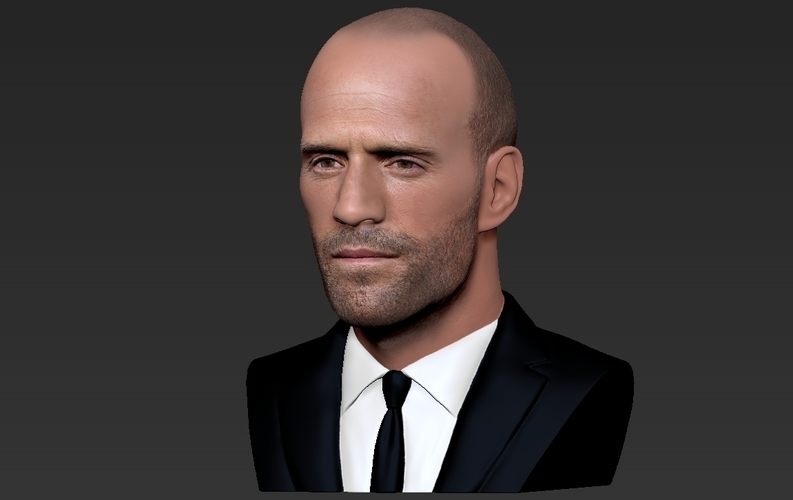 Jason Statham bust ready for full color 3D printing 3D Print 273869