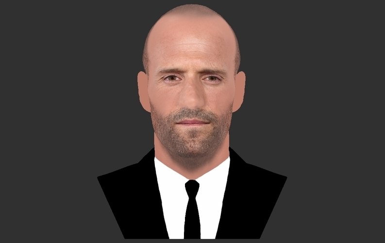 Jason Statham bust ready for full color 3D printing 3D Print 273870