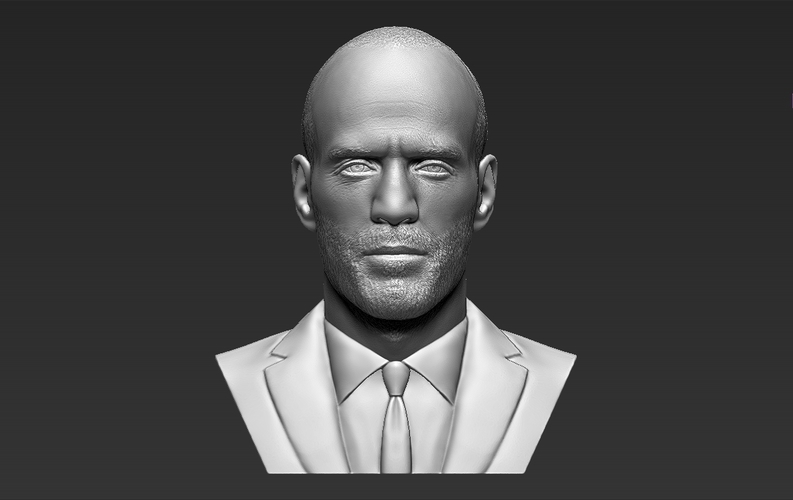 Jason Statham bust ready for full color 3D printing 3D Print 273871