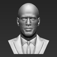 Jason Statham bust ready for full color 3D printing - Thumbnail 13