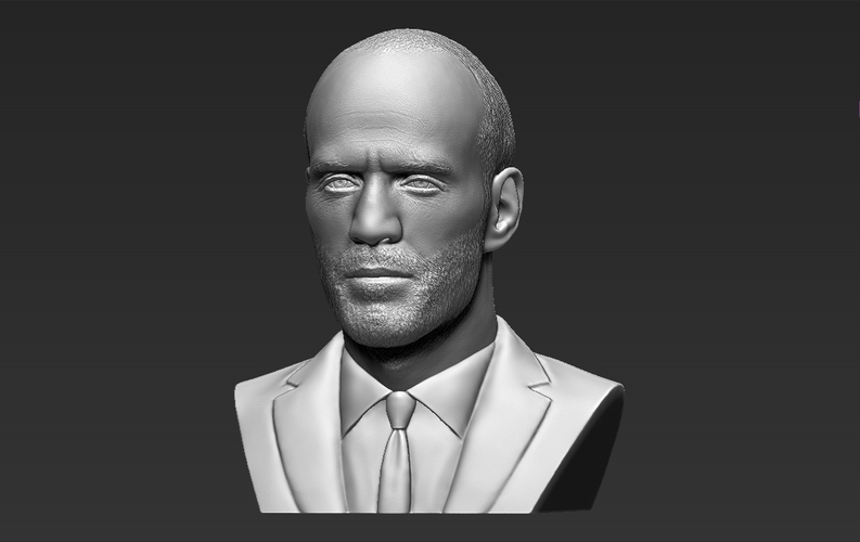 Jason Statham bust ready for full color 3D printing 3D Print 273872