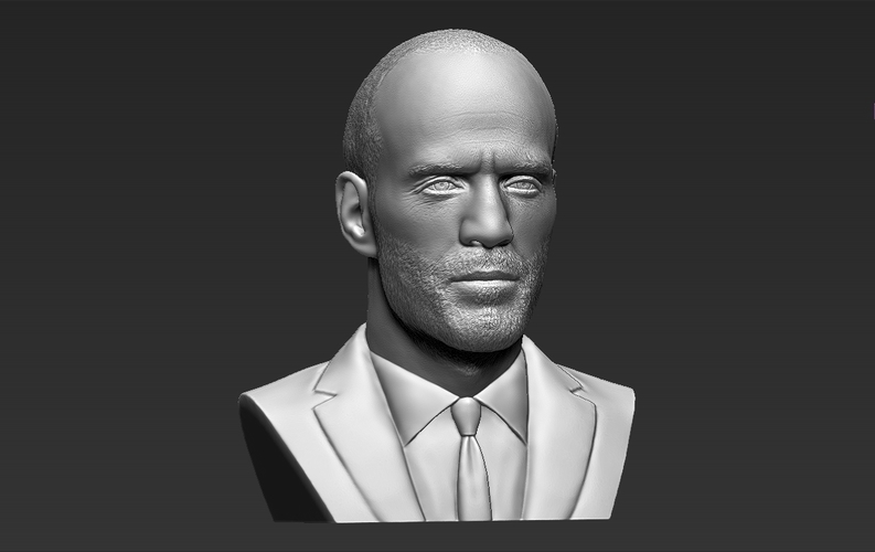 Jason Statham bust ready for full color 3D printing 3D Print 273876