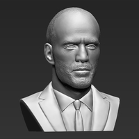 Jason Statham bust ready for full color 3D printing - Thumbnail 18